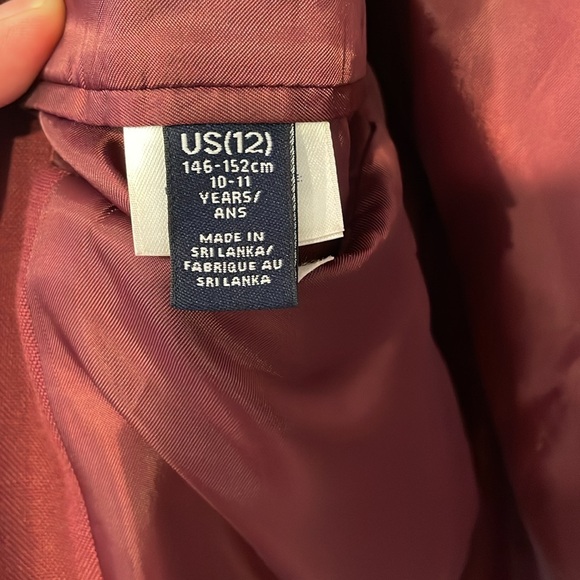 Kellenberg Latin School Lands' End Burgundy Blazer. Size 12 - Picture 4 of 5
